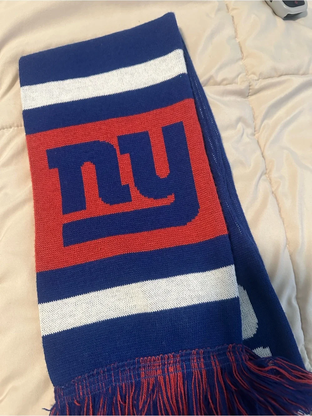 New York Giants Blue & Red Knit Team Scarf